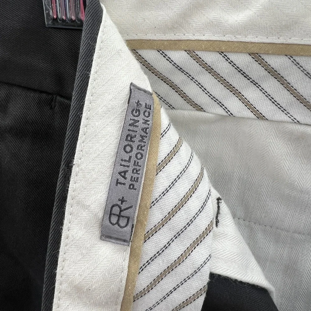 Banana Republic Fulton‎ Chino Mens Pants 33x34 Dark Gray Tailoring Performance